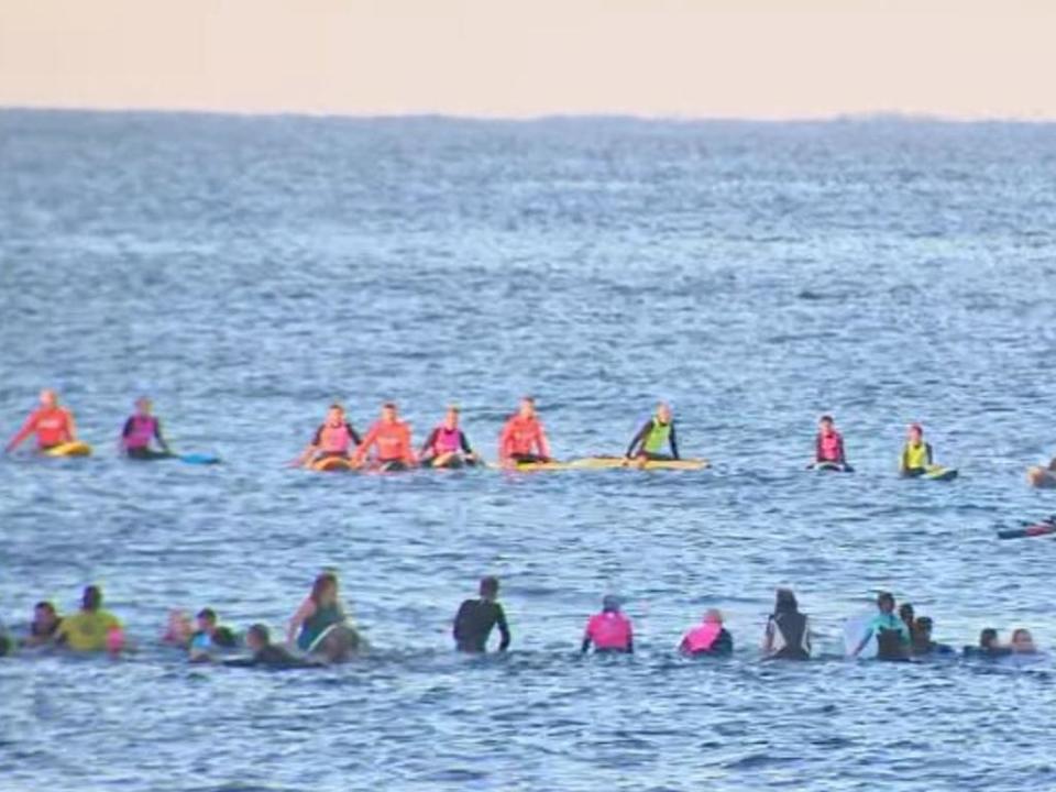 Participants came from various surf clubs in the bondi area. PICTURE: 9 NEWS