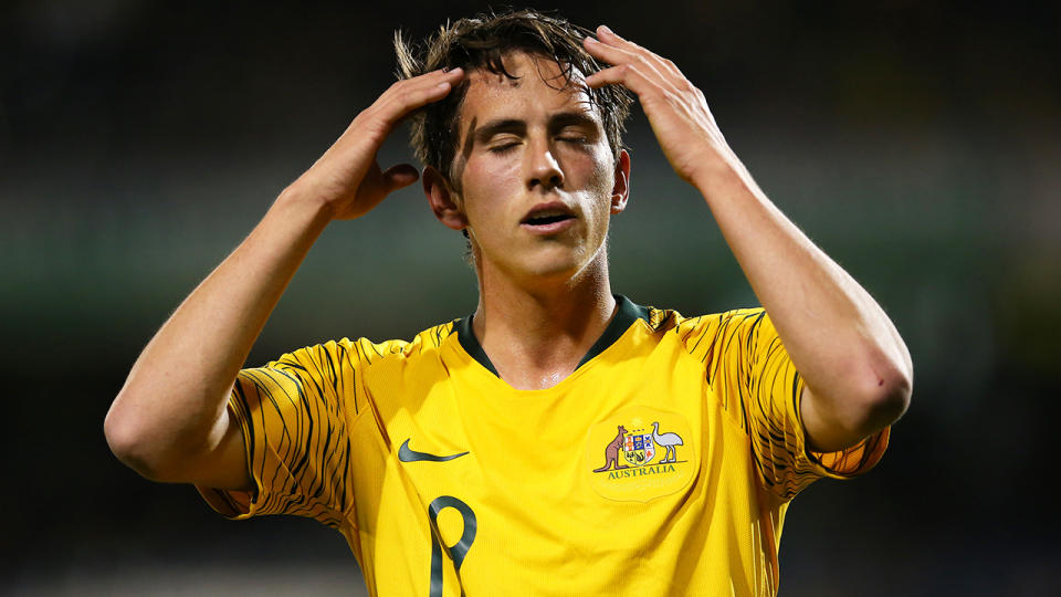 Lachlan Wales is one of three Olyroos to be suspended by the FFA over an incident dating back to April this year. (Photo by Jason McCawley/Getty Images)