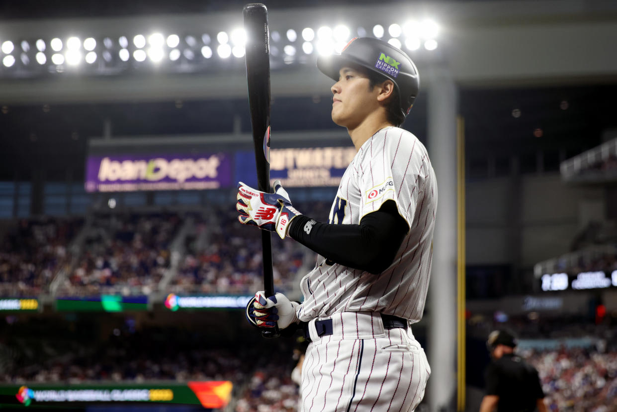 Shohei Ohtani,nuevo jugador de Los Angeles Dodgers, firmó el primer contrato deportivo de 700 millones de dólares. (Photo by Rob Tringali/WBCI/MLB Photos via Getty Images)