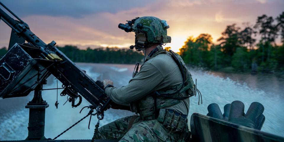 Naval Special Warfare combatant craft M2 machine gun