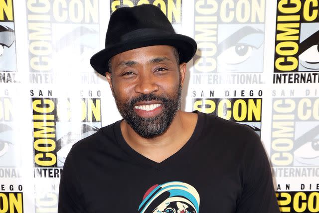 <p>Joe Scarnici/Getty </p> Cress Williams attends the 'Black Lightning' Press Line during Comic-Con International 2018