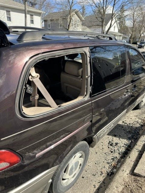 On Saturday, March 18, an unknown suspect or suspects smashed out the passenger-side, rear window of a Toyota Sienna minivan during the evening and stole a yellow Snap-On toolbox full of Snap-On hand tools. The incident occurred in the 200 block of West Church Street in the village of Clinton, and is one of several reported vehicle break-ins that have occurred recently throughout Lenawee County communities.