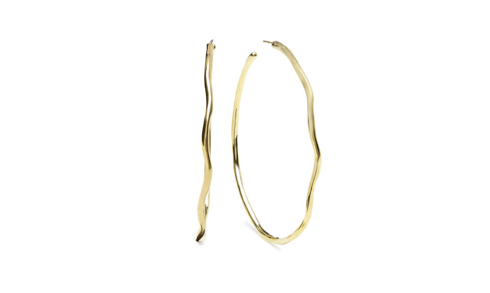 Ippolita Classico Squiggle Hoops, $1,795, <a href="https://olivela.com/products/ippolita-classicosquigglehoops-15793" rel="nofollow noopener" target="_blank" data-ylk="slk:olivela.com;elm:context_link;itc:0;sec:content-canvas" class="link ">olivela.com</a> (Photo: Courtesy of Olivela)