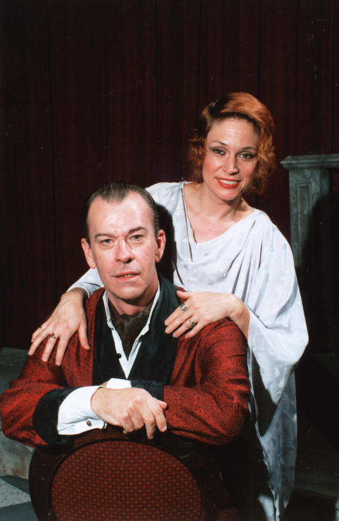 B. G. FitzGerald and Ann Morrison starred as Noel Coward and Gertrude Lawrence in the musical "Noel and Gertie" at Theatre Works in Sarasota in 2000.