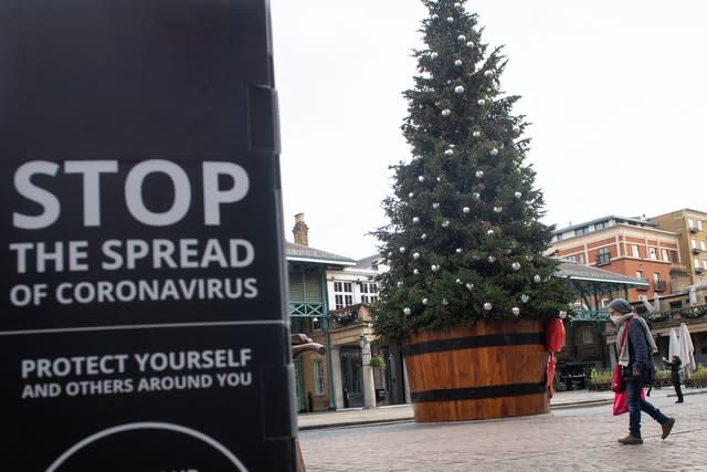 The Christmas tree at Covent Garden, London 