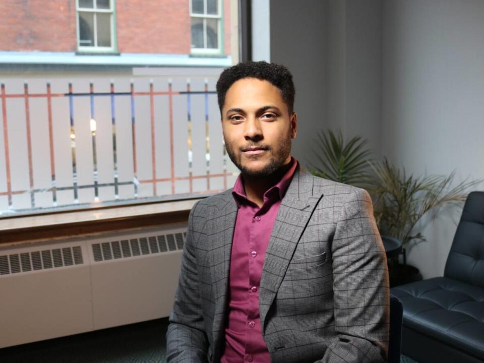 Matthew Martin, executive director if Black Lives Matter New Brunswick, said the driver's license reciprocity provided by the government is not very inclusive. (Julia Wright/CBC - image credit)