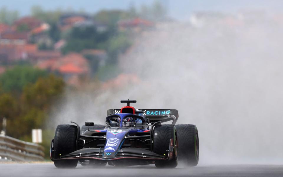  Alexander Albon of Thailand driving the (23) Williams FW44 Mercedes on track during final practice ahead of the F1 Grand Prix of Hungary at Hungaroring on July 30, 2022 in Budapest, Hungary - Bryn Lennon - Formula 1/Formula 1 via Getty Images