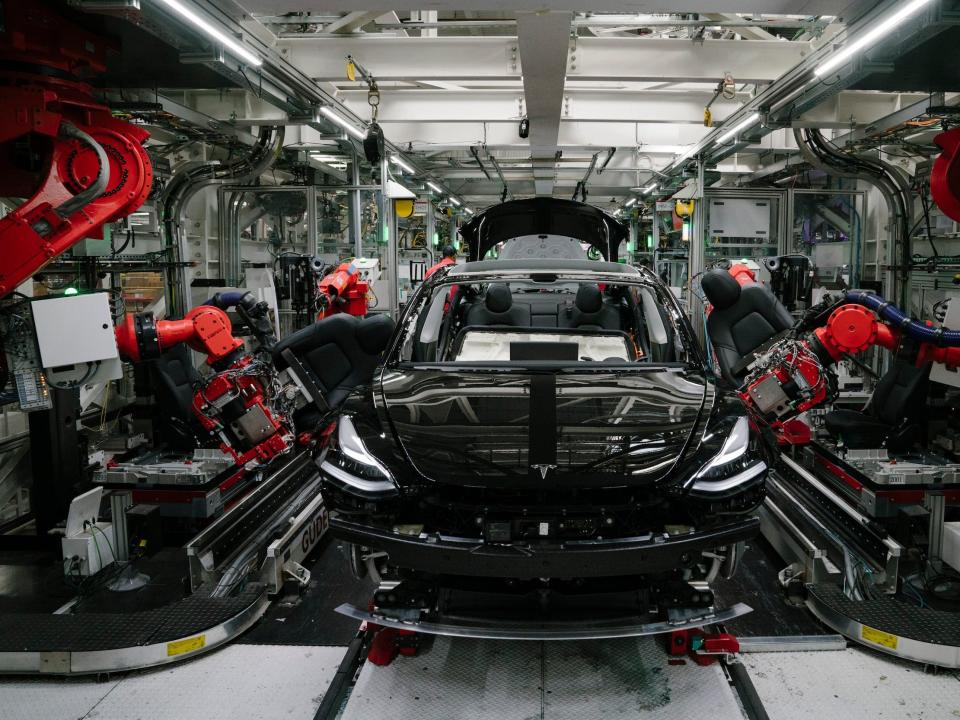 Tesla's Fremont, California factory in 2018.