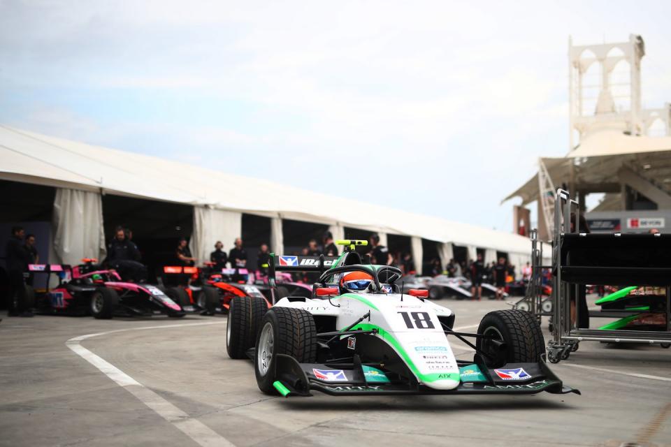 formula 3 testing in bahrain day one max esterson