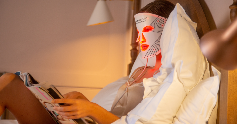 Silicone LED Light Therapy Masks are making the rounds within the beauty community, see why below. Photo: Current Body 