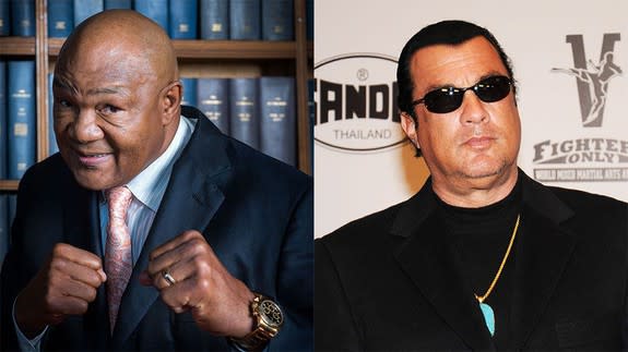 George Foreman has challenged Steven Seagal to a fight and, just why?