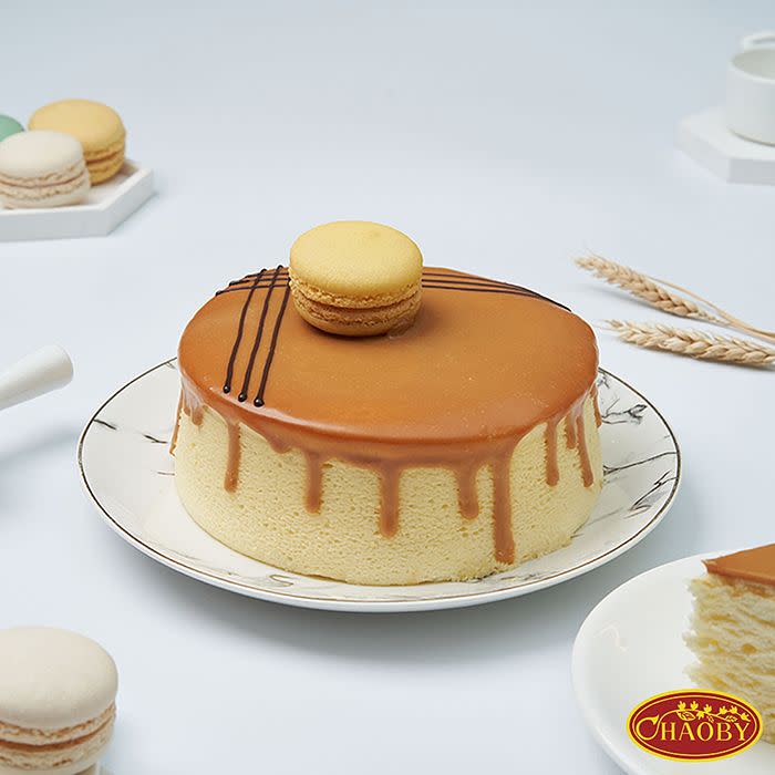 超比食品 甜點夢工廠馬卡龍焦糖乳酪蛋糕  6吋 489元 圖片來源：7-ELEVEN
