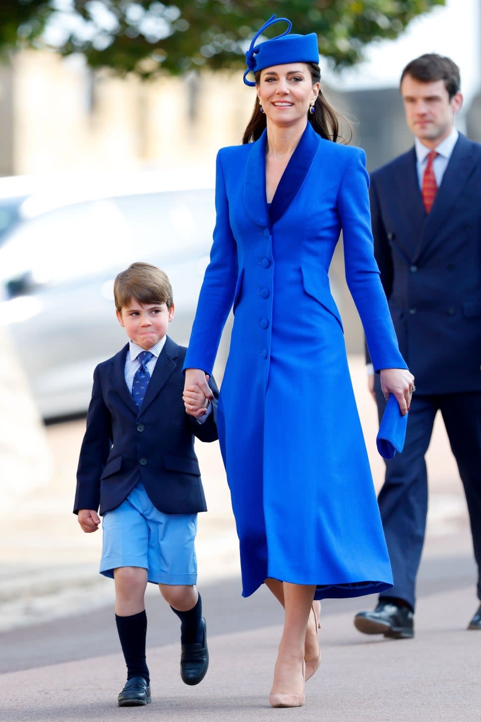 Kate Middleton and Prince Louis attend Easter service with royal family