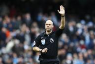 Britain Football Soccer - Manchester City v Chelsea - Premier League - Etihad Stadium - 3/12/16 Referee Anthony Taylor Action Images via Reuters / Jason Cairnduff Livepic EDITORIAL USE ONLY. No use with unauthorized audio, video, data, fixture lists, club/league logos or "live" services. Online in-match use limited to 45 images, no video emulation. No use in betting, games or single club/league/player publications. Please contact your account representative for further details.
