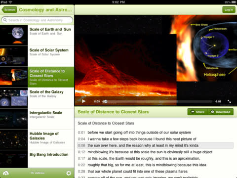 The Khan Academy iPad app