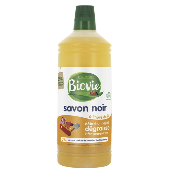 Jacques Briochin Savon Noir Dégraisse Liquide à l'Huile de Lin 1L