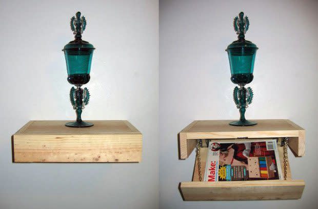 Floating Shelf with Secret Compartment, By StephenJacklyn—Via Instructables