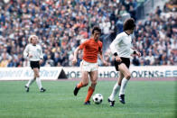 Rarely do the two best players face each other in a World Cup final; they did in 1974, though...