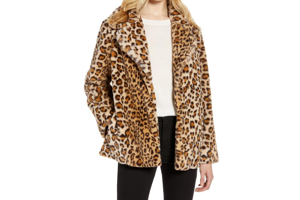 Halogen Faux Fur Coat