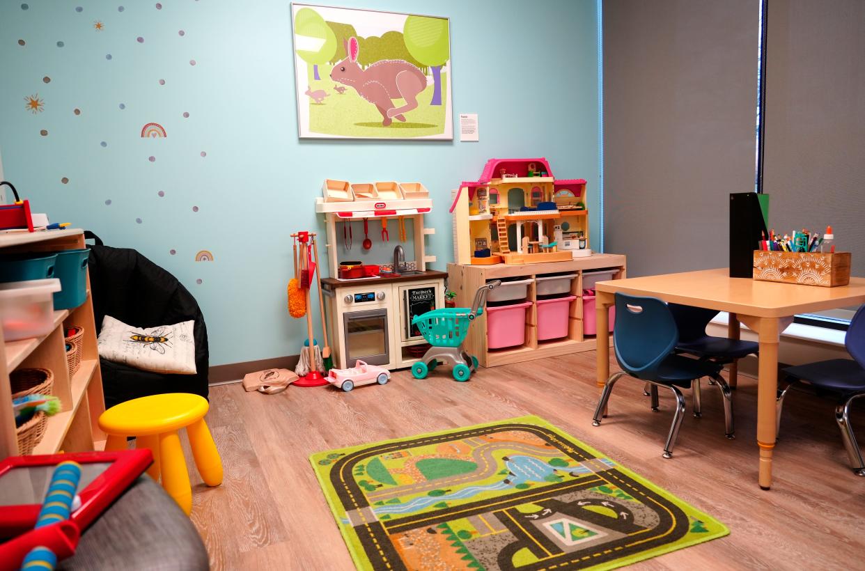 One of the small therapy rooms at Cincinnati Children’s Hospital Therapeutic Interagency Program in Walnut Hills.