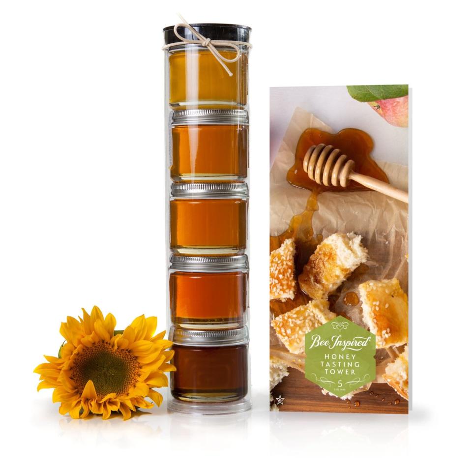 <p><a href="https://go.redirectingat.com?id=74968X1596630&url=https%3A%2F%2Fbeeinspiredgoods.com%2Fproducts%2Fhoney-tasting&sref=https%3A%2F%2Fwww.womansday.com%2Frelationships%2Ffamily-friends%2Fg44703436%2Fgift-ideas-for-rosh-hashanah%2F" rel="nofollow noopener" target="_blank" data-ylk="slk:Shop Now;elm:context_link;itc:0;sec:content-canvas" class="link ">Shop Now</a></p><p>Honey Tasting Tower</p><p>beeinspiredgoods.com</p><p>$50.00</p><span class="copyright">Bee Inspired</span>