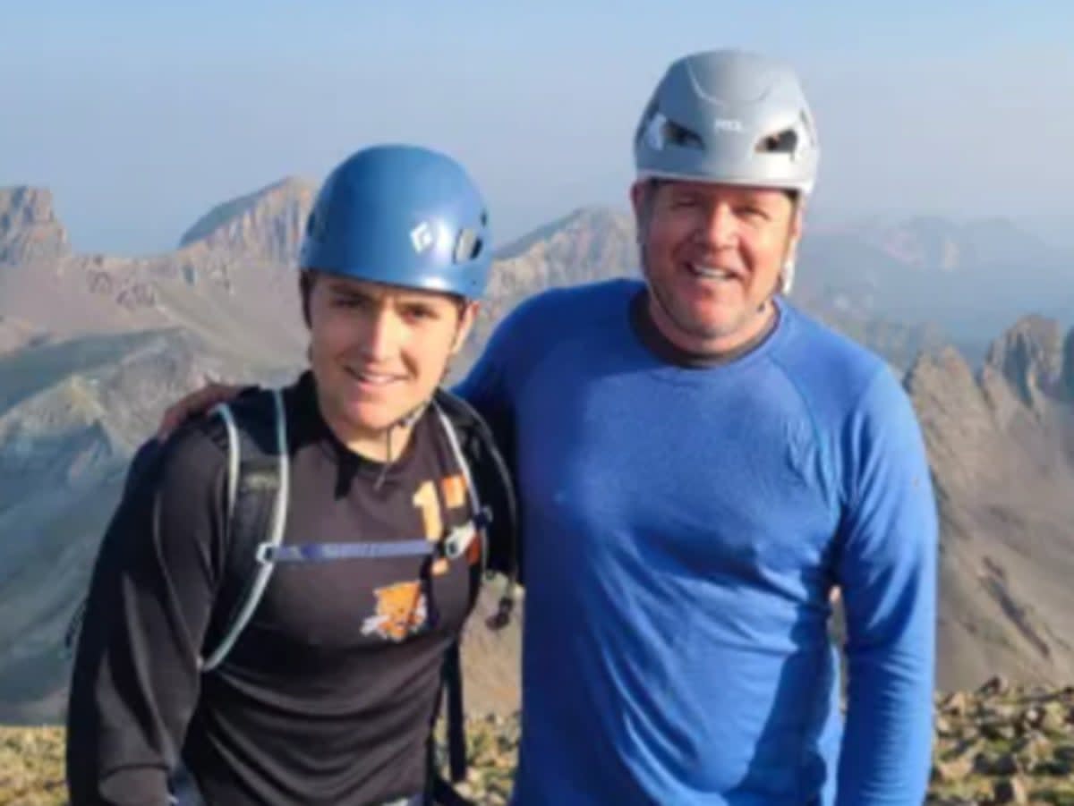 Nick Feinstein (left) was buried in an avalanche while skiing with his father Andy Feinstein (right) near Breckenridge, Colorado, on 31 December (Feinstein family via Greeley Tribune)