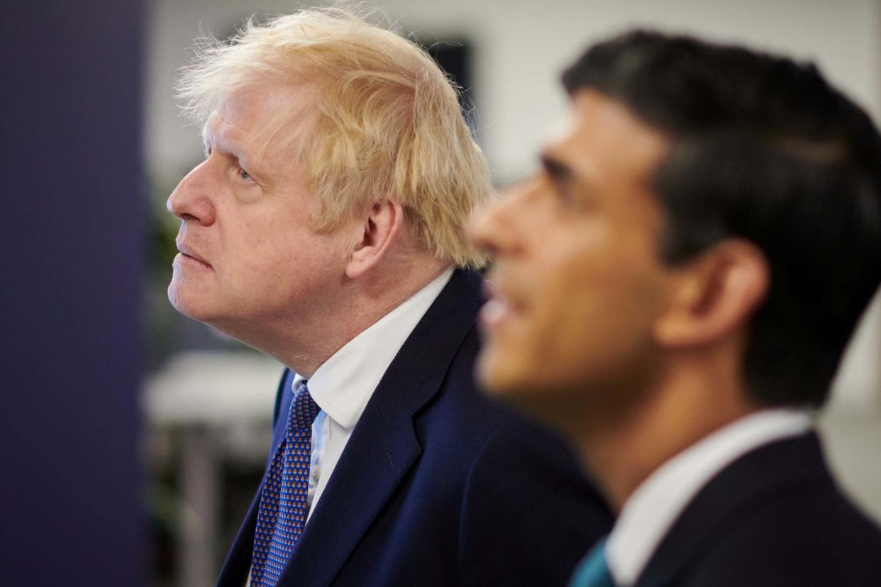 Prime Minister Boris Johnson and Chancellor Rishi Sunak: REUTERS
