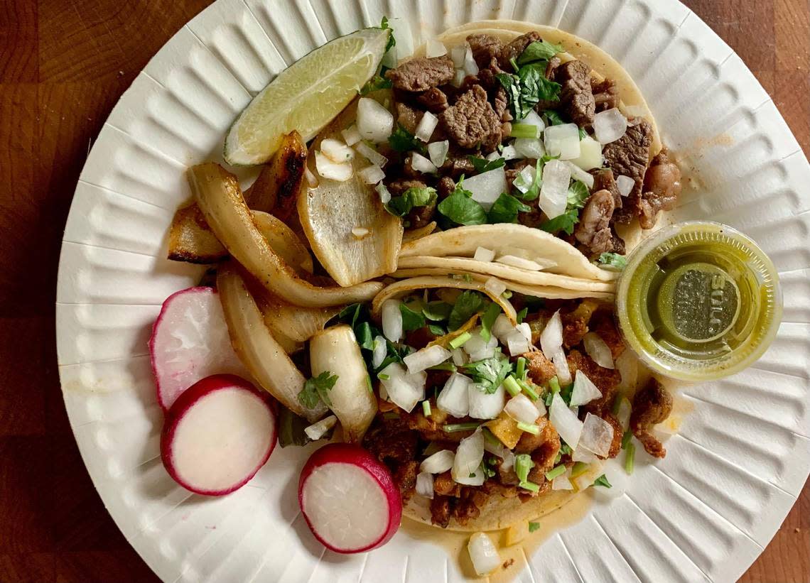 I Love Tacos has served Los Angeles-inspired street tacos from a truck at 56th and McKinley in Tacoma since 2022. This spring, the family added a second truck, parked across from Anthem Coffee in downtown Puyallup. Kristine Sherred/ksherred@thenewstribune.com