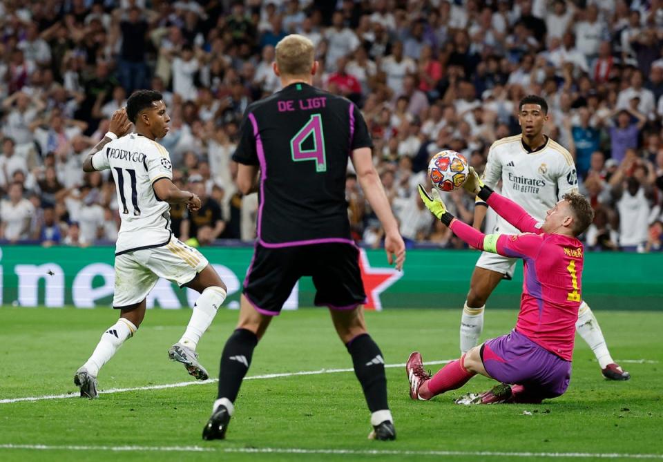 Neuer had denied Madrid with a series of stunning stops (Reuters)