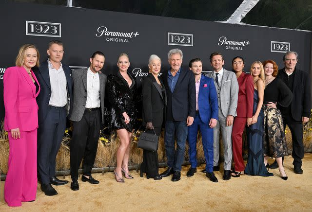 <p>Axelle/Bauer-Griffin/FilmMagic</p> The cast of Paramount+'s "1923" at the Los Angeles Premiere in 2022