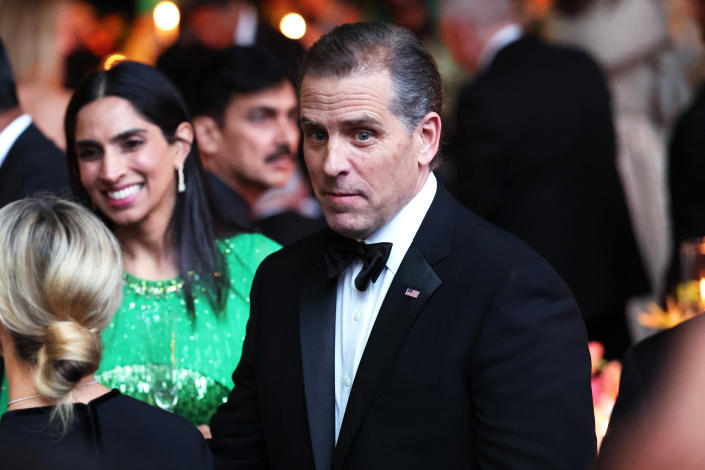 Hunter Biden attends the state dinner at the White House (Anna Moneymaker / Getty Images )