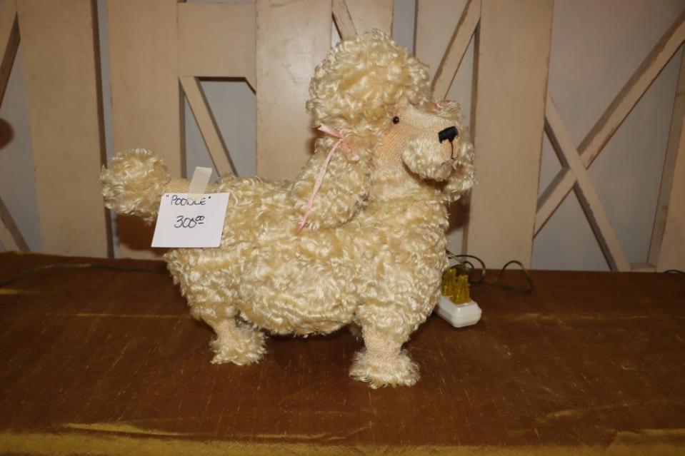 A poodle stuffed toy, valued at $300. Landon Aldo Paci/MEGA for NY Post