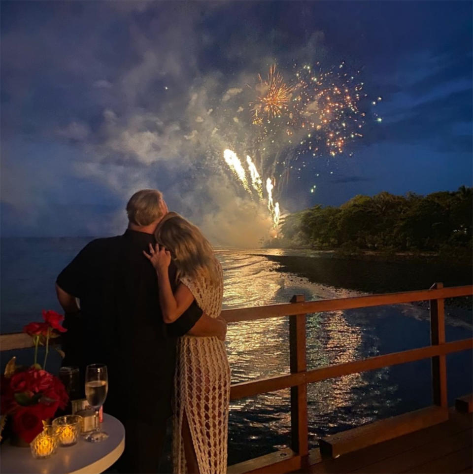 Kyle Sandilands, 50, engaged to Tegan Kynaston, 35. Photo: Instagram/kyleandjackieo.