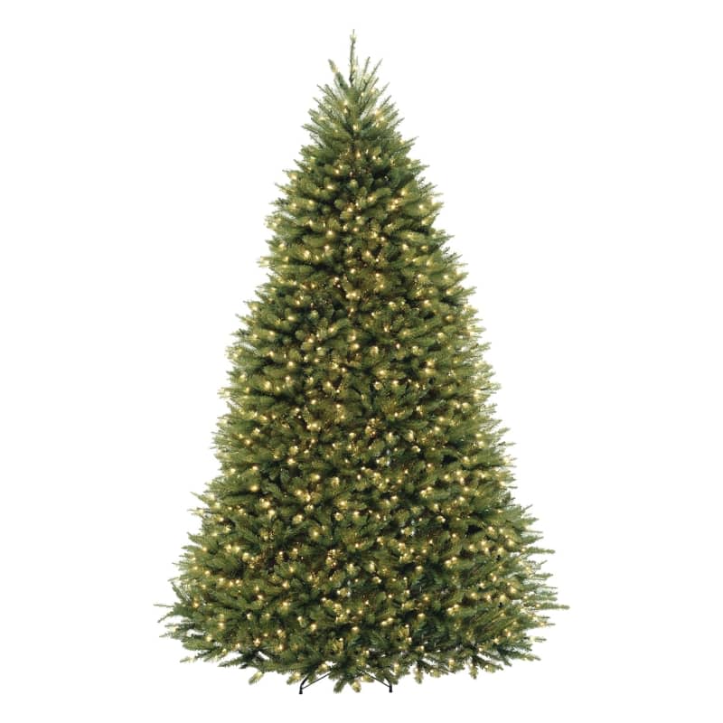 National Tree Company Dunhill Fir Pre-Lit Artificial Christmas Tree, 9 Ft
