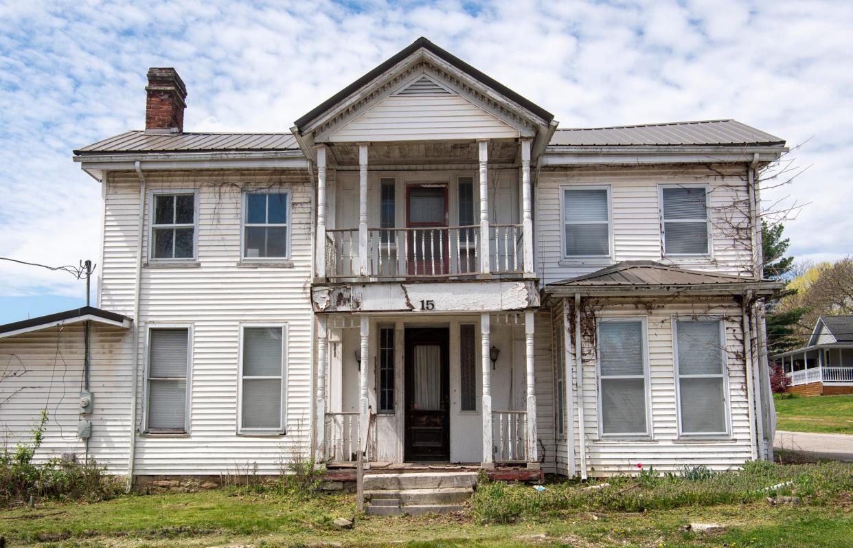 The James Alexander Thom childhood home in Gosport on Friday, April 14, 2023.