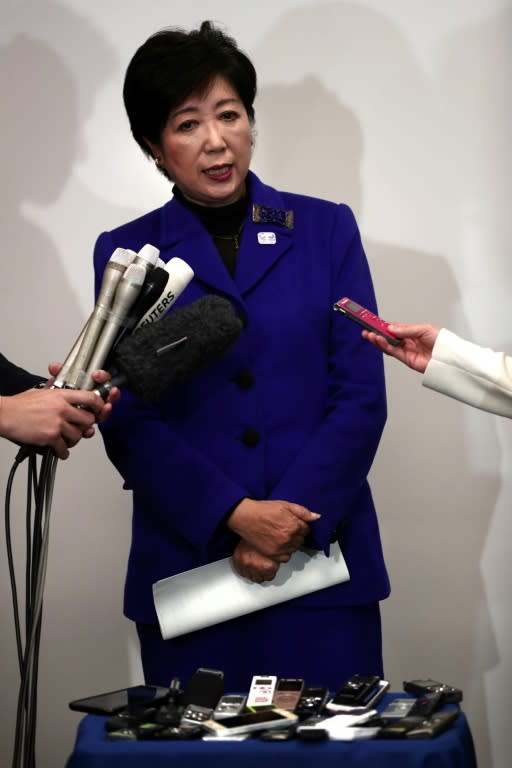 Yuriko Koike, a former TV anchorwoman, was elected as Tokyo's first female governor in July 2016