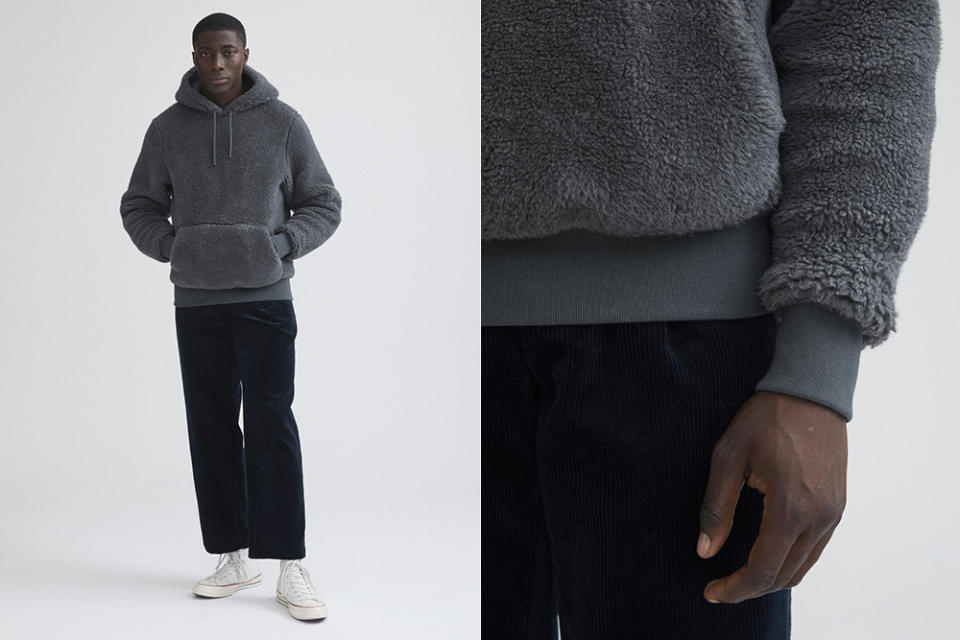 Noah's Wool Silk Deep Pile Hoodie is the coziest thing you'll wear this winter.