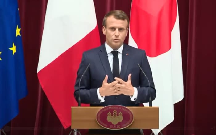 法國總統馬克宏（Emmanuel Macron）。   圖：翻攝馬克宏臉書