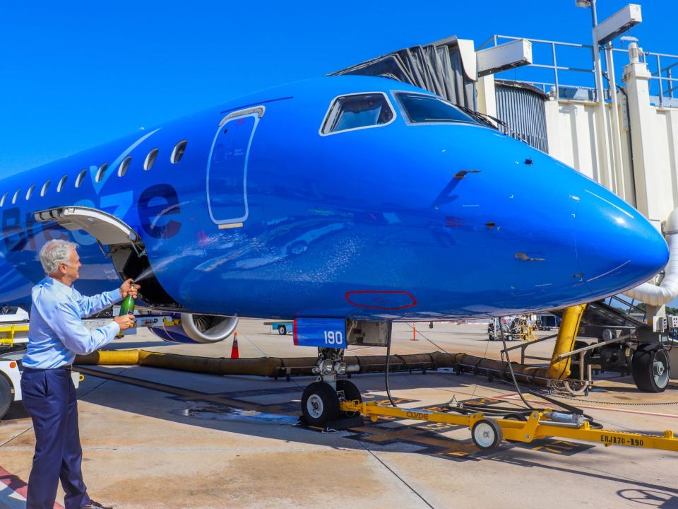 Breeze Airways Inaugural Flight David Neeleman