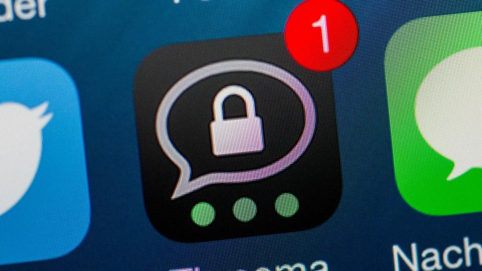 Die App Threema ist auf einem iPhone installiert und zeigt eine neue Nachricht an.