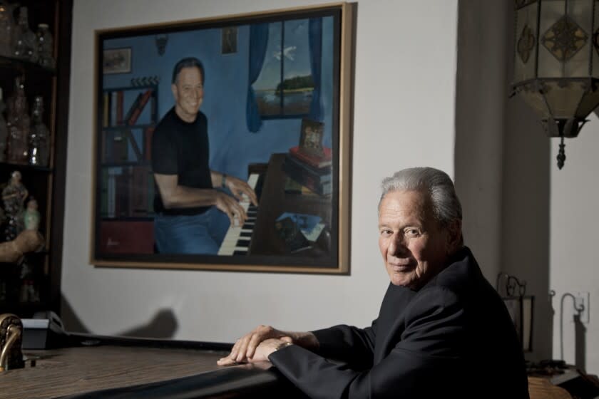 BEVERLY HILLS, CALIFORNIA - JANUARY 8, 2014: Mace Neufeld is photographed on January 8, 2014 in his home in Beverly Hills. The 85 year old producer brings Tom Clancy novels to the screen. (Gary Friedman/Los Angeles Times)