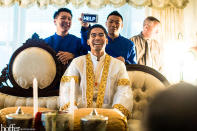 <div class="caption-credit">Photo by: Hoffer Photography</div><div class="caption-title">Cry For Attention</div><p> This groomsman has had it up to here with the groomzilla's wedding demands - help is on the way, pal. </p> <p> <i>Have a photobomb of your own that you'd like to share? Upload your pic to</i> <i><span>BG's Facebook page</span> or</i><i><span>submit it to us via Instagram</span> (be sure to include the hashtag #bgphotobombs) and we may add it to our list!</i> </p>