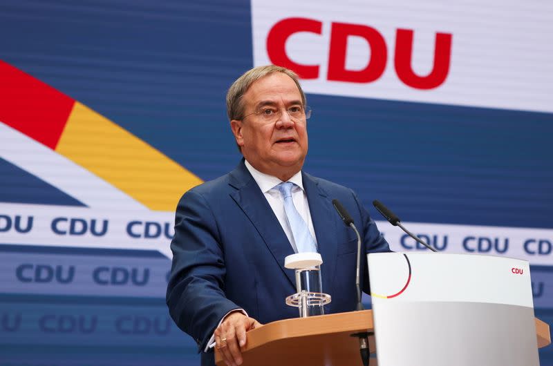 CDU news conference after German general elections, in Berlin