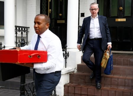 Chancellor of the Duchy of Lancaster Michael Gove leaves his home in London