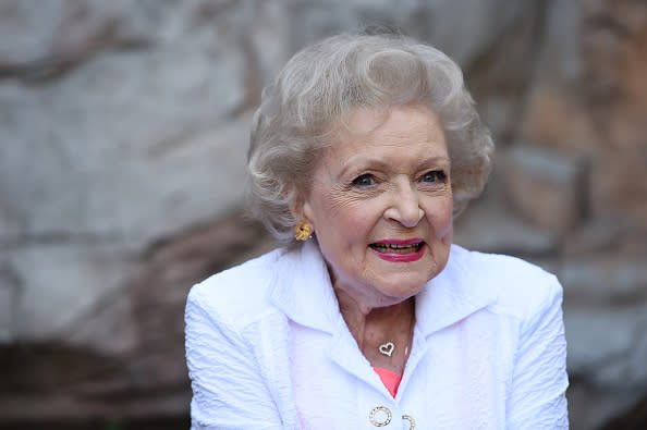 A GoFundMe page has raised more than $2,000 to make sure nothing happens to Betty White in 2016. Photo from Getty Images.