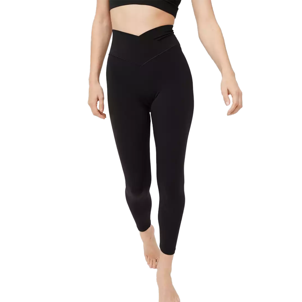 39) High Waisted Crossover Legging