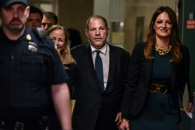 Harvey Weinstein enters the courthouse on July 11, 2019 in New York City