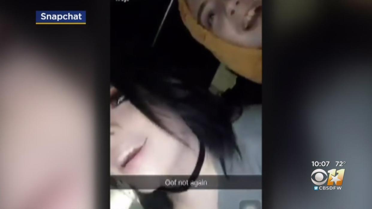 A video shows teens using a racist slur. (Photo: CBS Dallas)