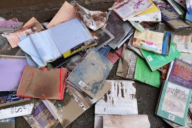 Free children's books that have been decimated by flood water in Doncaster: PA