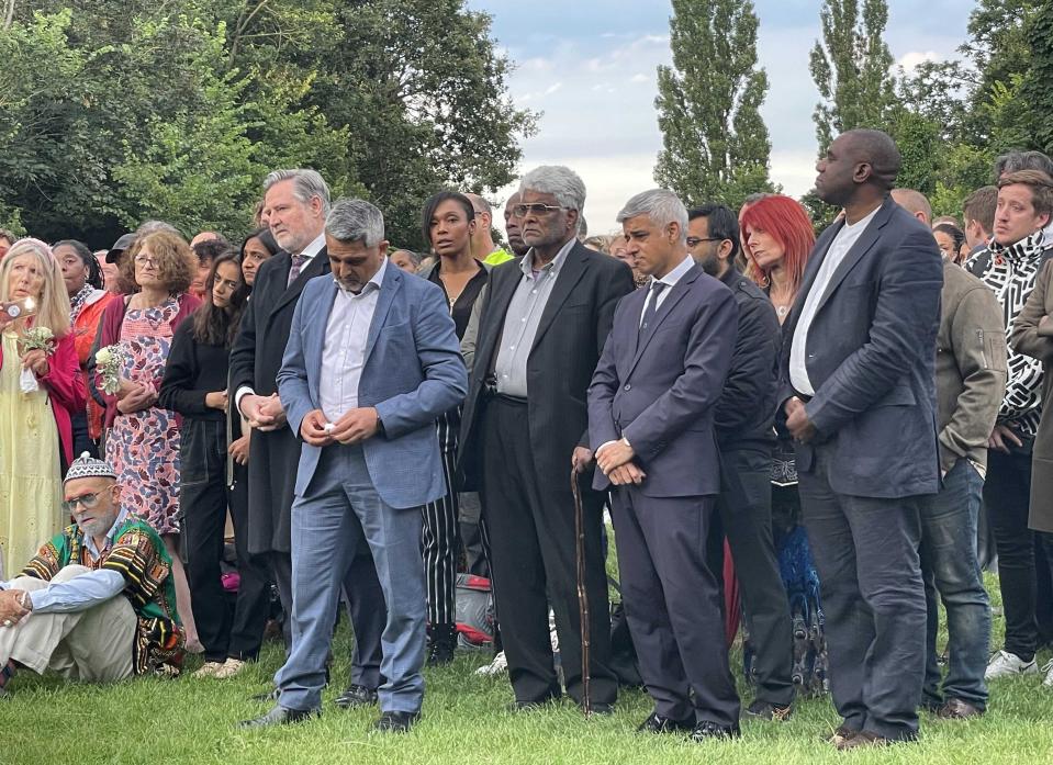 The Mayor of London, Sadiq Khan, attended the vigil (Elmira Tanatarova/PA) (PA Wire)